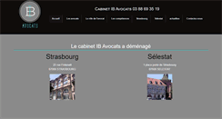 Desktop Screenshot of ib-avocats.fr