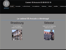 Tablet Screenshot of ib-avocats.fr